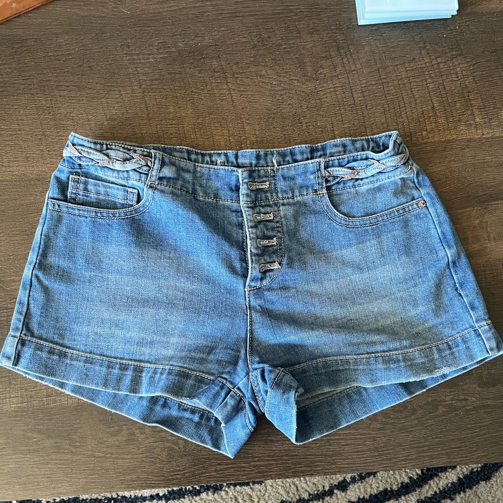 Free people shorts with braided waistband